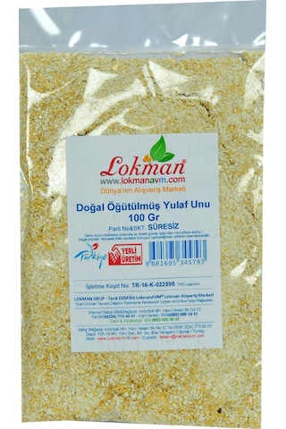 Lokman Avm Doğal Öğütülmüş Yulaf Unu 100 G