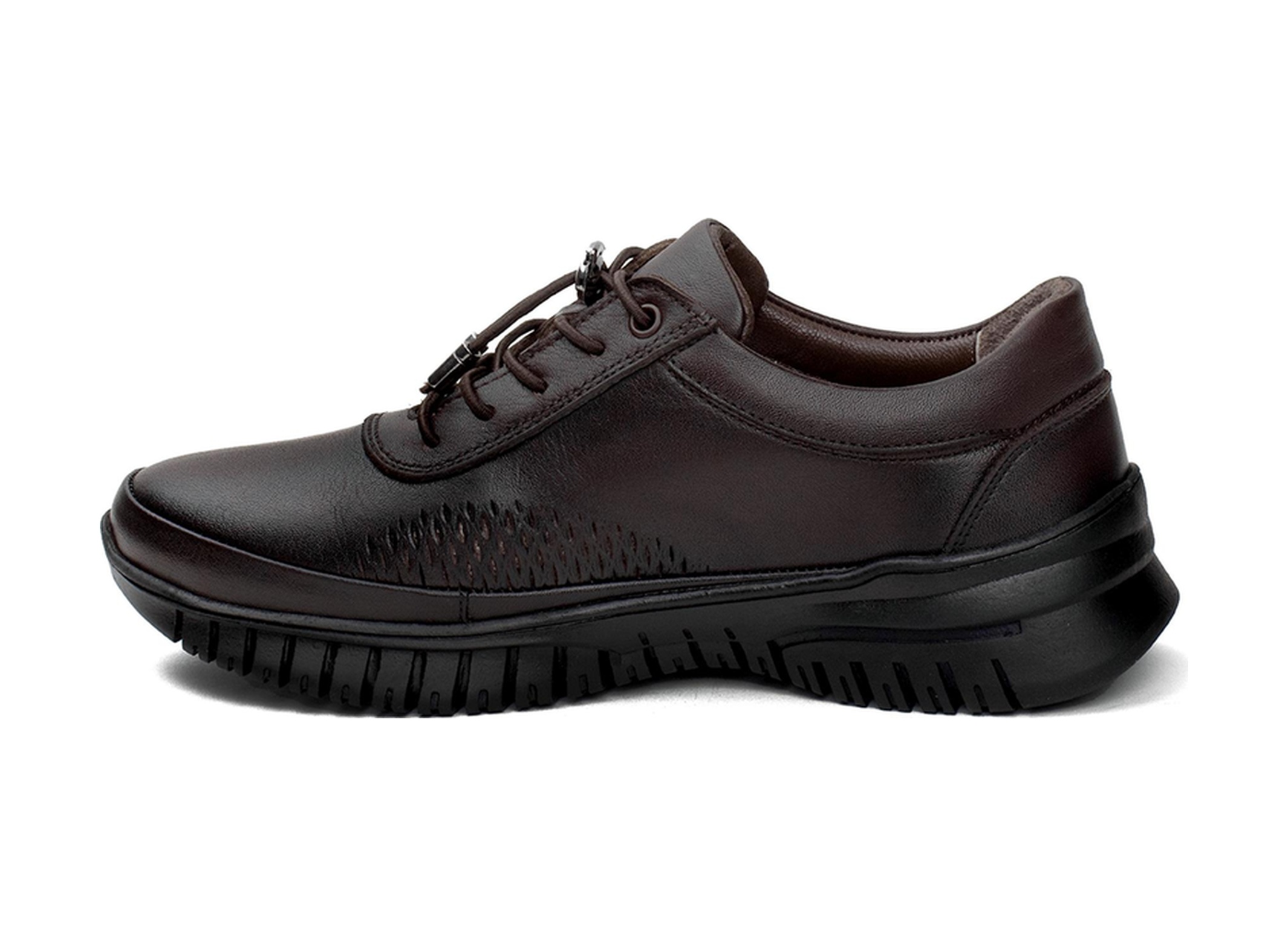 Voyager 9407 Kadın Hakiki Deri Comfort Casual Ayakkabı Kahverengi-kahverengi Kahverengi