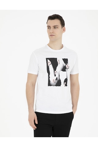 Pierre Cardin Erkek Beyaz Tişört 50282065-vr013 Beyaz