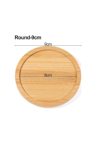 Round-9cm-pot Stander Ev Dekorasyon Succulents Bonsai Tutucu Yuvarlak Kare Altıgen Dikdörtgen Saksı Tabanı Bambu Ahşap Tepsi