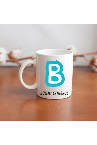 Kişiye Özel Baş Harf Ve İsimli Kupa Bardak