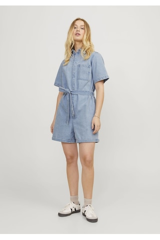 Jack & Jones Kadın Belden Bağlamalı Denim Tulum - Isla 12254008 Light Blue Denim Açık Mavi