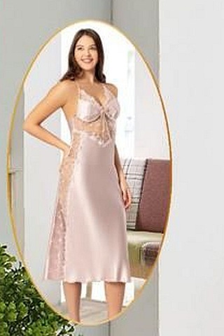 Xses 1005 Kadın Çeyizlik Saten 6'lı Takım-pudra Pudra