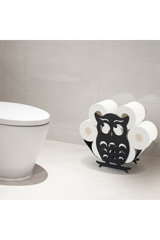 Tongxida Baykuş Banyo Şekilli Metal Kağıtlık Siyah Mutfak Bütçe Mufunye Kağıt İçin Kağıtlığı Diğer