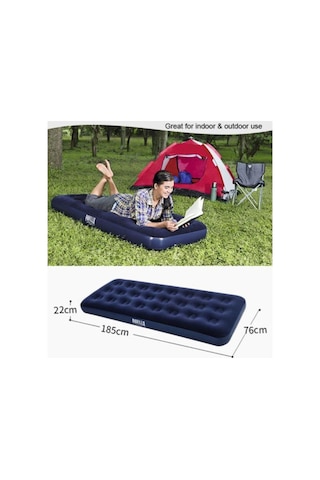 Bestway 67000,tek Kişilik Şişme Yatak 185x76x22 Cm Lacivert