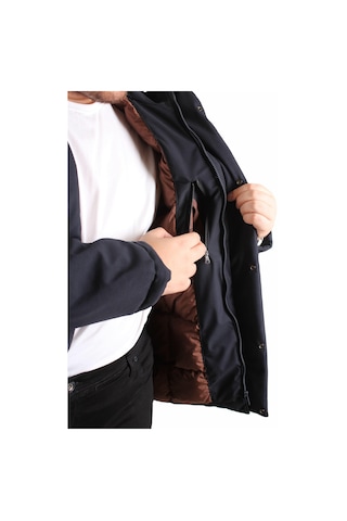 Starbattal Erkek Büyük Beden Kapüşonlu Mont Lujo 2504 Lacıvert Lacivert