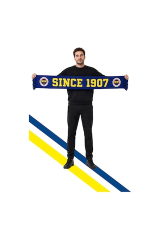 Fenerium Fenerbahçe Sarı Lacivert Since 1907 Unisex Dokuma Atkı