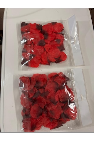 Kırmızı Kumaş Gül Yaprağı 300 Ad