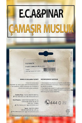 Pınar Model Çamaşır, Bulaşık Makinası Musluğu Çamaşır Makinaları Bağlantı Hortumlarına Uyumludur
