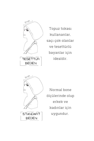Tesettür Beden Kiremit Rengi Yelpazeler Cerrahi Bone Doktor Hemşire Sağlıkçı Hastane Bonesi Renkli