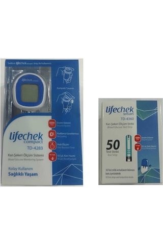 LifeChek Compact TD-4283 Kan Şekeri Ölçüm Cihazı + 50 StripTD-4360