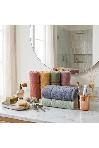 Goldroom Home Ultra Yumuşak El Yüz Havlusu 50 90 %100 Pamuklu Çok Renkli