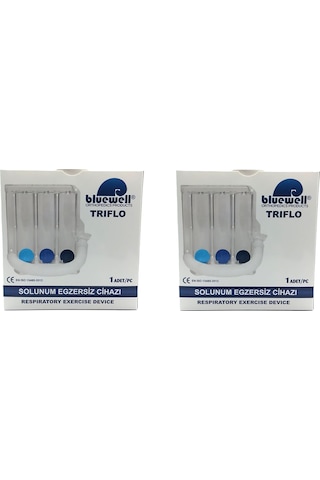 Bluewell Solunum Egzersiz Cihazı Triflo 3 Top 2'li