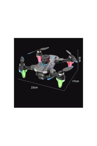 C19s Aerıal Drone Çift Kamera Yedek Bataryalı Quadcopter Led Işıklı Uzaktan Kumandalı App Destekli