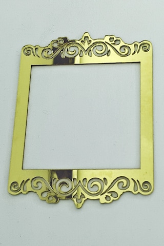 Priz Kenarı için Desenli Pleksi Priz Çerçevesi & Priz Süsü Gümüş-Tekli