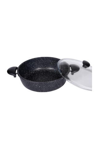 Thermoad Alüminyum Döküm Basık Tencere 28Cm 5 Litre Gri