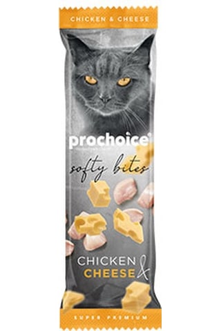 Pro Choice Softy Bites Tavuklu ve Peynirli Yumuşak Kedi Ödül Maması 24 x 10 G