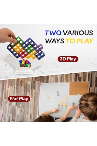 Thinkmaster Tetra Kule Denge Oyuncağı Eğitici Kutu Oyuncak Tetris Kule Tetra Tower