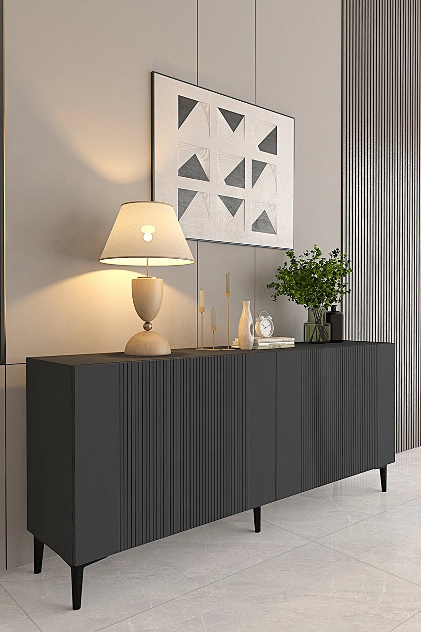 Ka1511a Corsa150 Konsol, Kahve Köşesi, Tv Sehpası Antrasit 150cm Antrasit