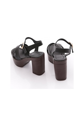 Dgn K761 Kadin Topuklu Sandalet Siyah