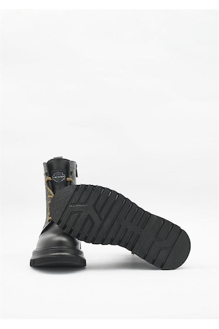 Harley Davidson Dearie Black Baskılı Deri Erkek Bot 001