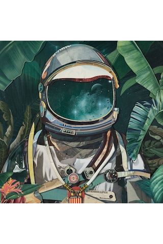 Mudo Home Astronot Çerçeveli Pano 72x90 Cm