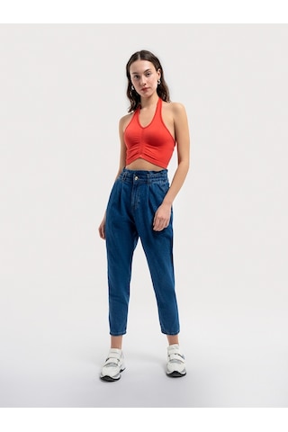 Fitted Kadın Top Mercan