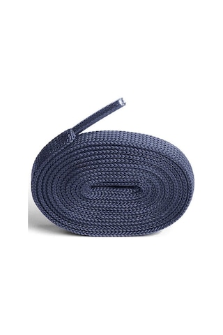 Mavi Gri 1 Cm Kalınlığında 1 Çift Yassı Spor Ayakkabı Bağcığı Gri