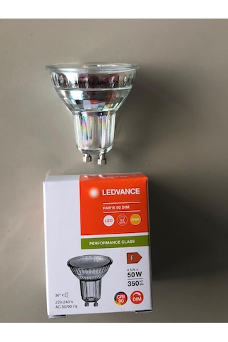 10 Adet Ledvance Gu 10 Dimli Led 4.5w 50w 350 Lümen 2700 Kelvin