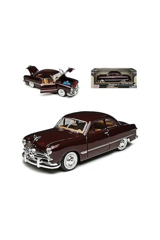 Motormax 1949 Ford Coupe Bordo 1 / 24 Ölçek Model Araba