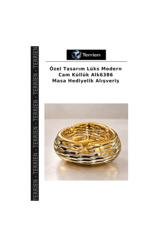 Özel Tasarım Lüks Modern Cam Küllük Alk6386 Masa Hediyelik Alışveriş