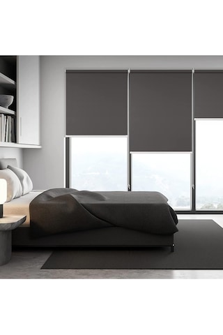 Venassa Antrasit Stor Zebra Güneşlik Perde