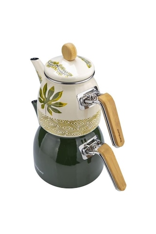 Bambum Unique - Bambu Kulplu Çaydanlık Takımı Herb Yeşil