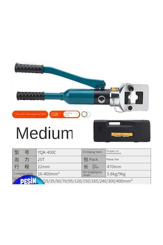 Yqk-400 16-400mm Arası Hidrolik Bimetal Ve Skp Sıkma Pensesi