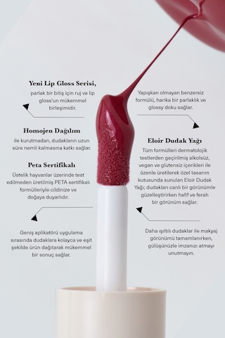 Lip Gloss Pinky Latte Dudak Parlatıcısı Nemlendirici Etkili Pinky Latte