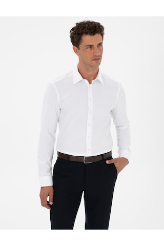 Pierre Cardin Erkek Beyaz Gömlek Desenli 50312330-vr013 Beyaz