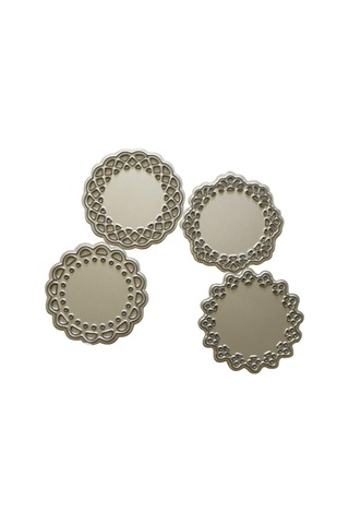 Jms 4 Adet Yuvarlak Dantel Metal Kesme Die Şablonlar