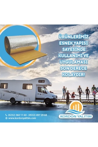 Ses Isı Yalıtım Folyolu Yapışkanlı Kauçuk