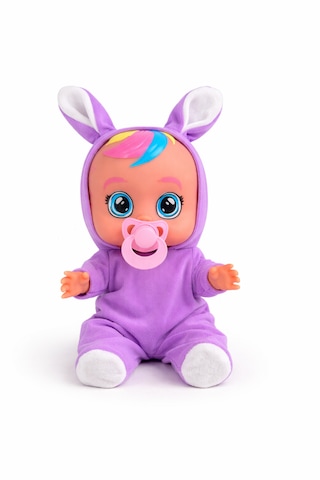 Ağlayan Ve Konuşan Et Bebek 20 Cm Su İçen Bebek Oyuncağı 3+ Yaş Lila