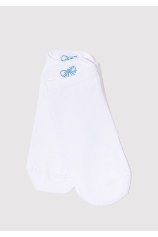 Mavi - Beyaz Patik Çorap 1913164-620 Beyaz