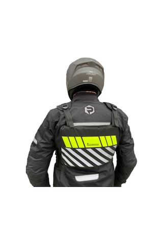 Motosiklet Ve Bisiklet Uygun Reflektörlü Yelekli Çanta Yeni Yönetmeliğe Uyumlu Lüx Motor Çantası Renkli