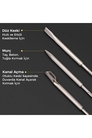 17 Parça Tungsten Karbür Beton Kırıcı Matkap Seti İle Yüksek Performans