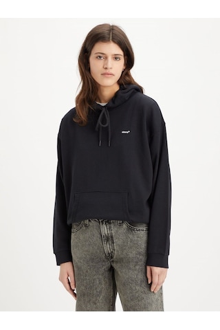 Levi's Kadın Kapüşonlu Siyah Sweatshirt - 001tz-0000 001