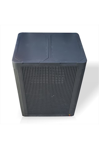 Renkli Beyaz Çift Bölmeli Kapaklı Delikli Hava Alan Demonte Kirli Gri