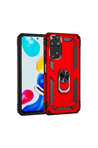 Xiaomi Redmi Note 11 Global Kılıf Zore Vega Kapak Gri