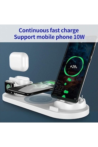 Daytona iOS Iwatch Airpods Apple Uyumlu iPhone Samsung Kablosuz Şarj Standı (487224223)