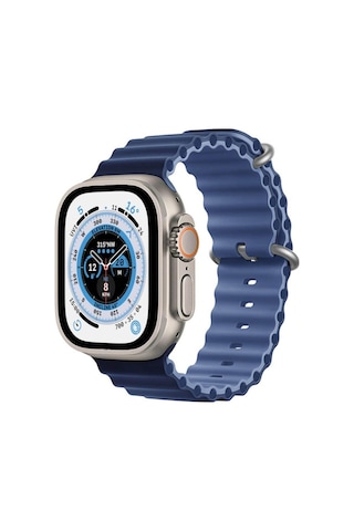 Koodmax  Apple Uyumlu  Watch  1 2 3 4 5 6 7 8 Se Ultra Çift Renk Ocean Loop Kordon Kayış 42 44 45 49mm