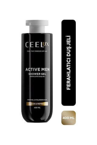 Ceelux Ferahlatıcı Etkili Duş Bakım Jeli Menthol ve Hyaluronik Asit 400 ml