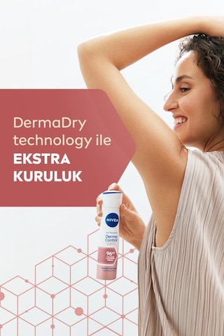NIVEA Kadın Creme Soft Duş Jeli 500 ML ve Sprey Deodorant Derma Control Clinical 150 ML, 96 Saat Ter Koruma