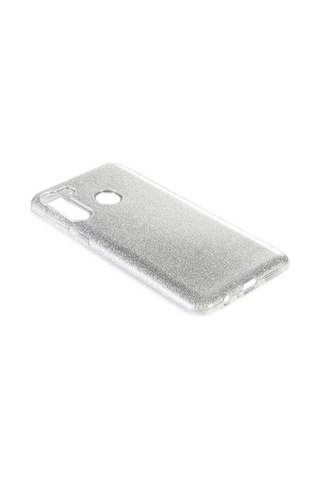 Samsung Galaxy Uyumlu A21 Kılıf Zore Shining Silikon-Gold